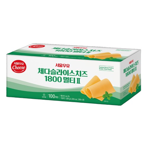 서울우유 체다슬라이스치즈 1800g 멀티2 (100매)